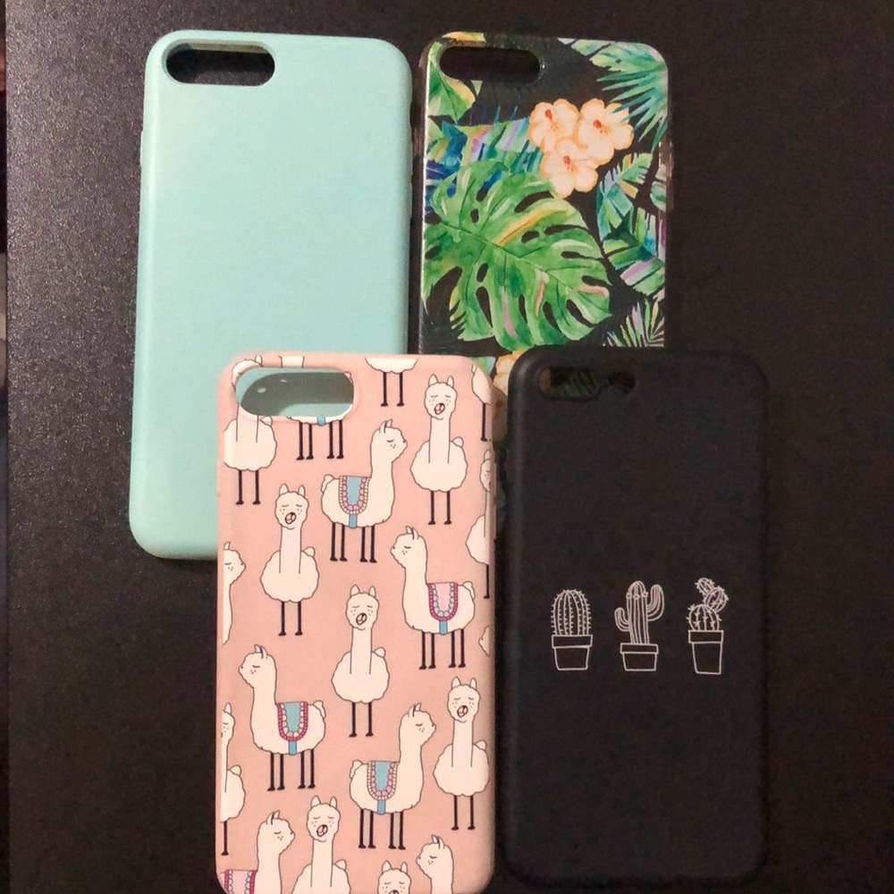 4 great condition iphone 8 plus cases